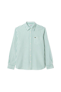 Chemise Oxford rayée - Fluorine & Blanc