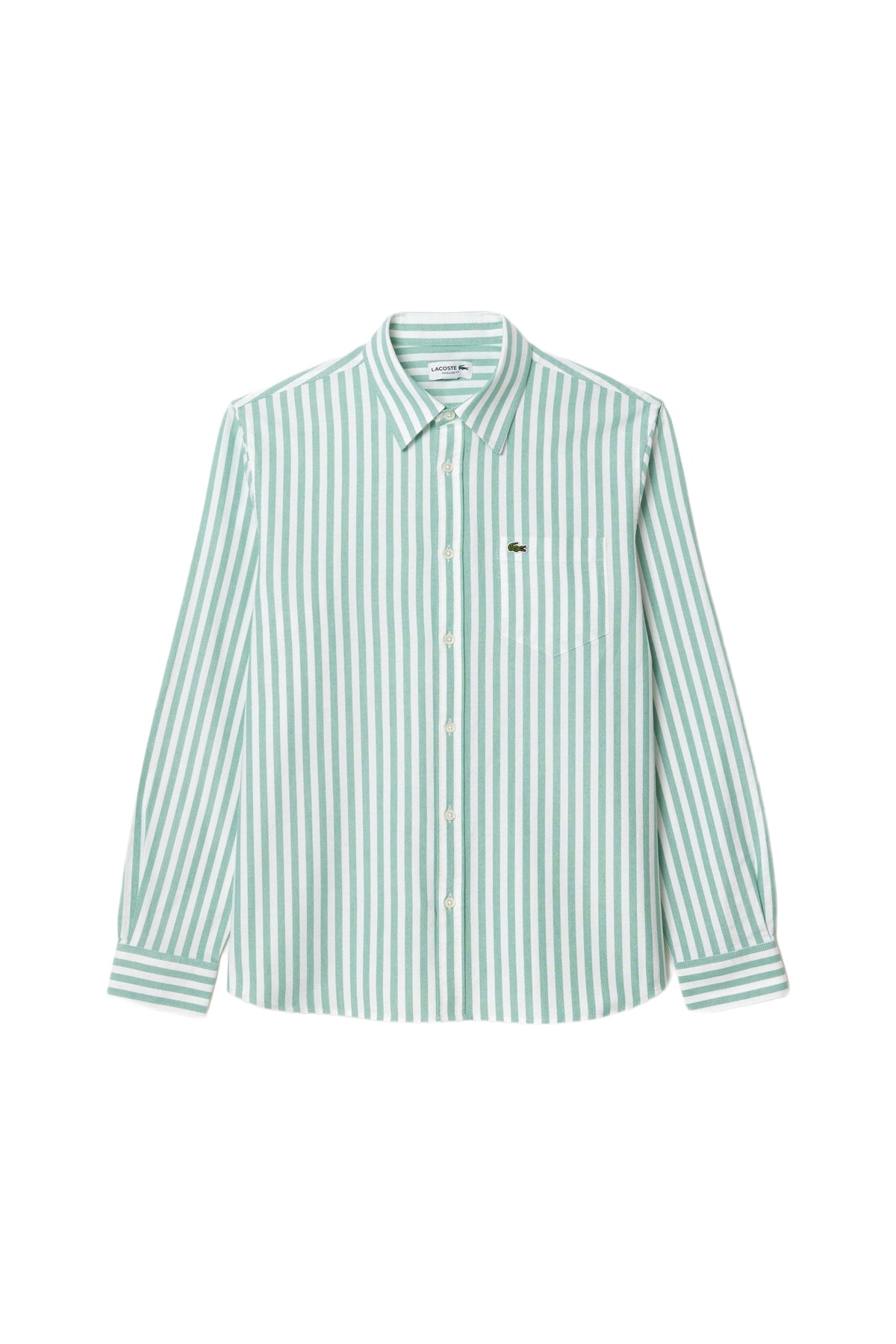 Chemise Oxford rayée - Fluorine & Blanc