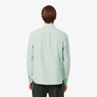 Striped Oxford shirt with pocket - Blanc & Liamone