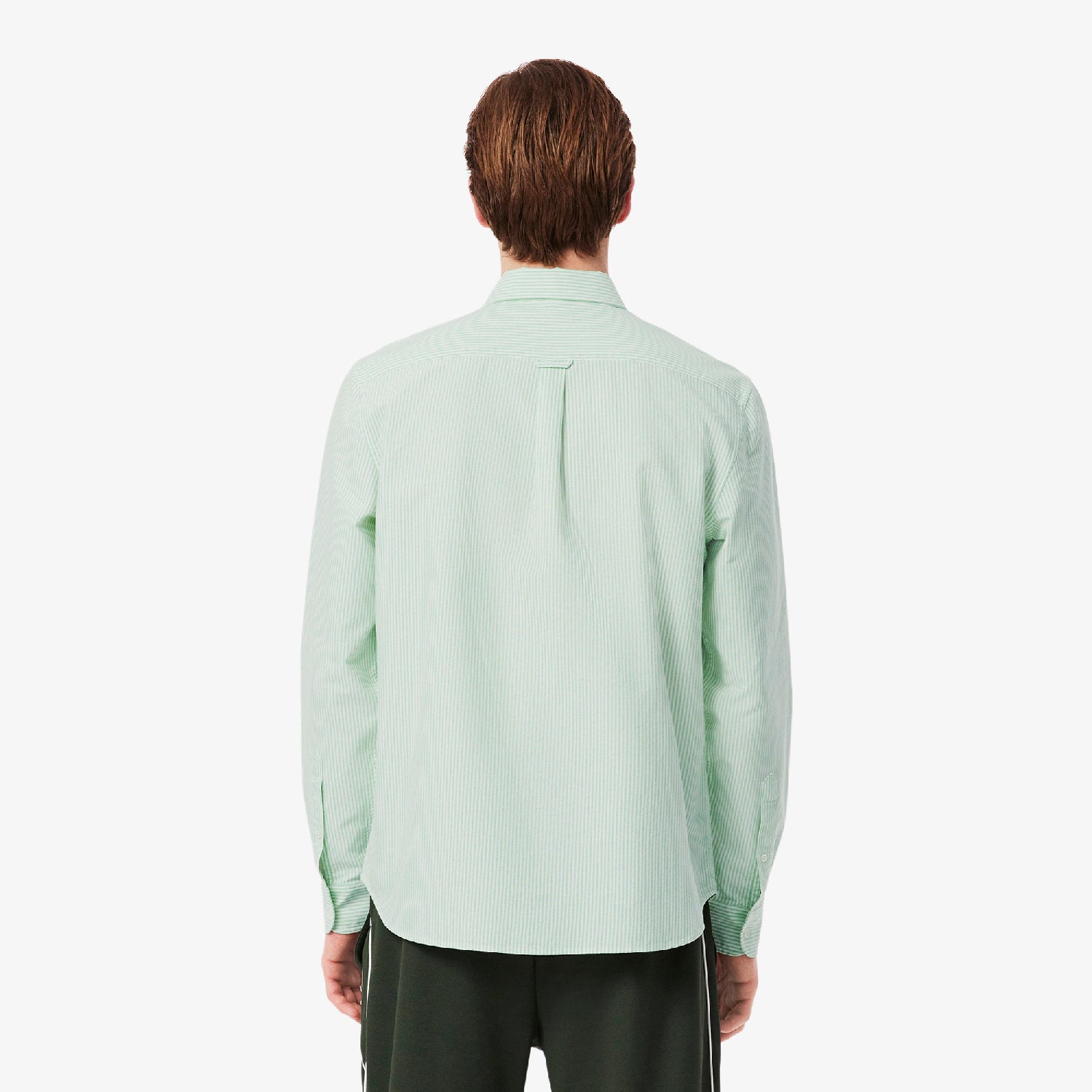 Striped Oxford shirt with pocket - Blanc & Liamone