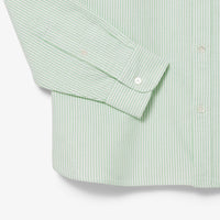 Striped Oxford shirt with pocket - Blanc & Liamone