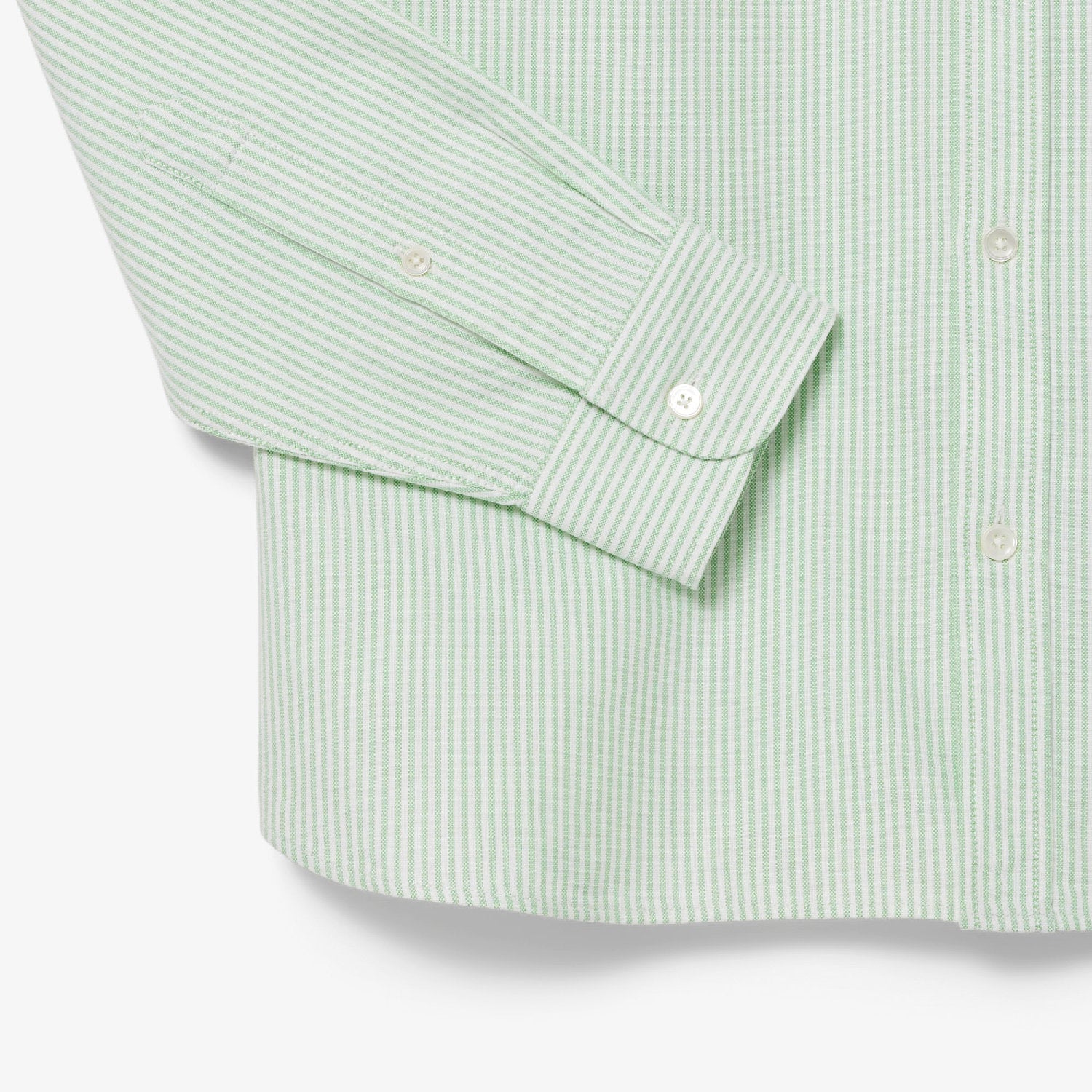 Striped Oxford shirt with pocket - Blanc & Liamone