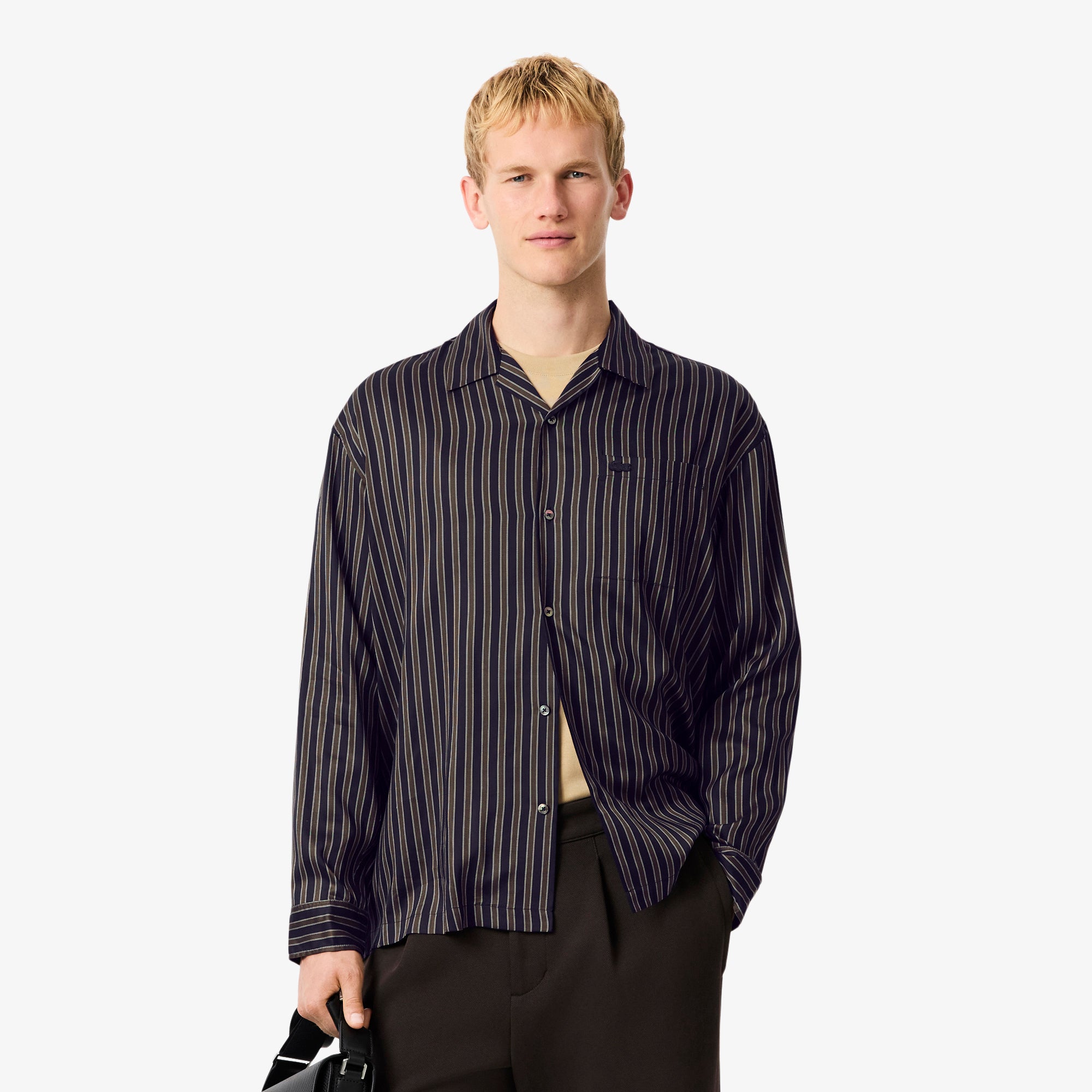 Chemise à manches longues - Marine & Vert