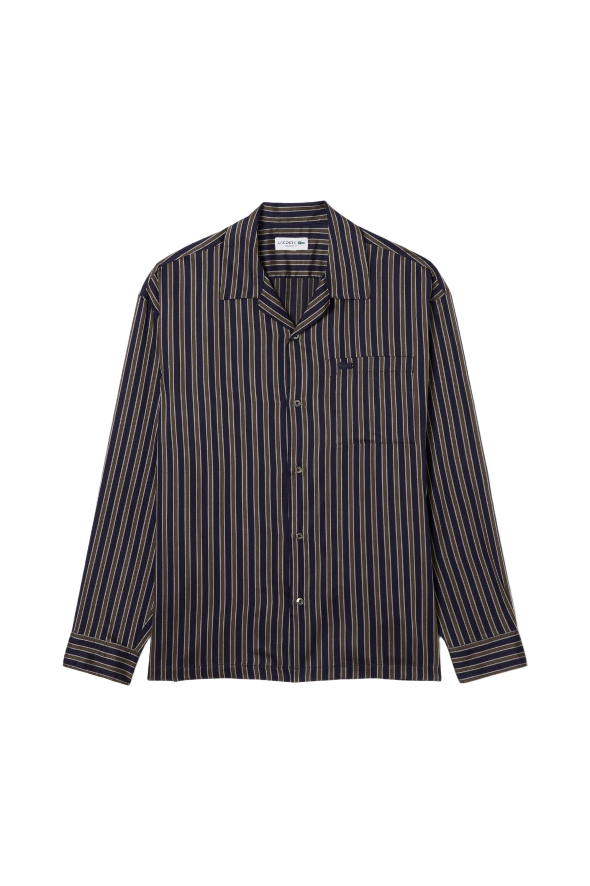 Chemise à manches longues - Marine & Vert