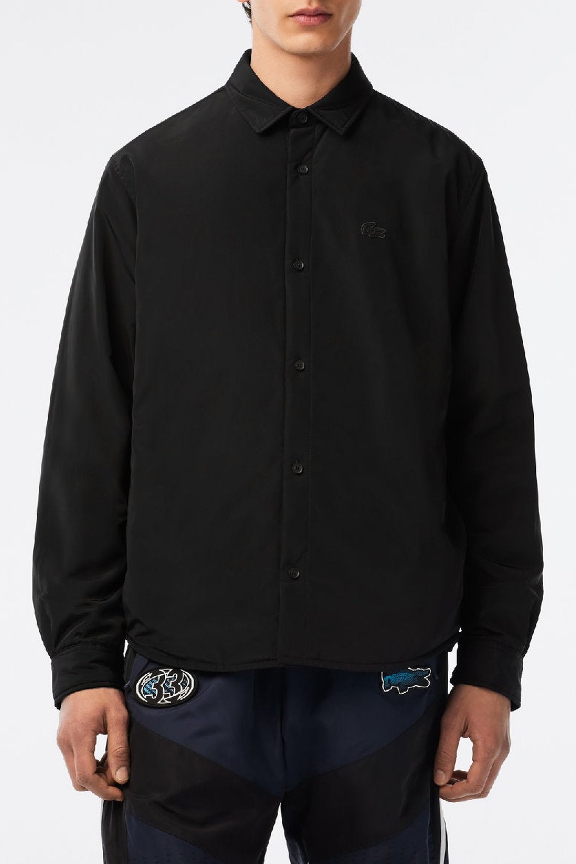 Surchemise à col boutonné - Noir