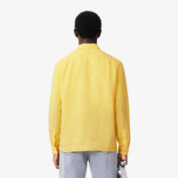 Linen pocket shirt - Yellow