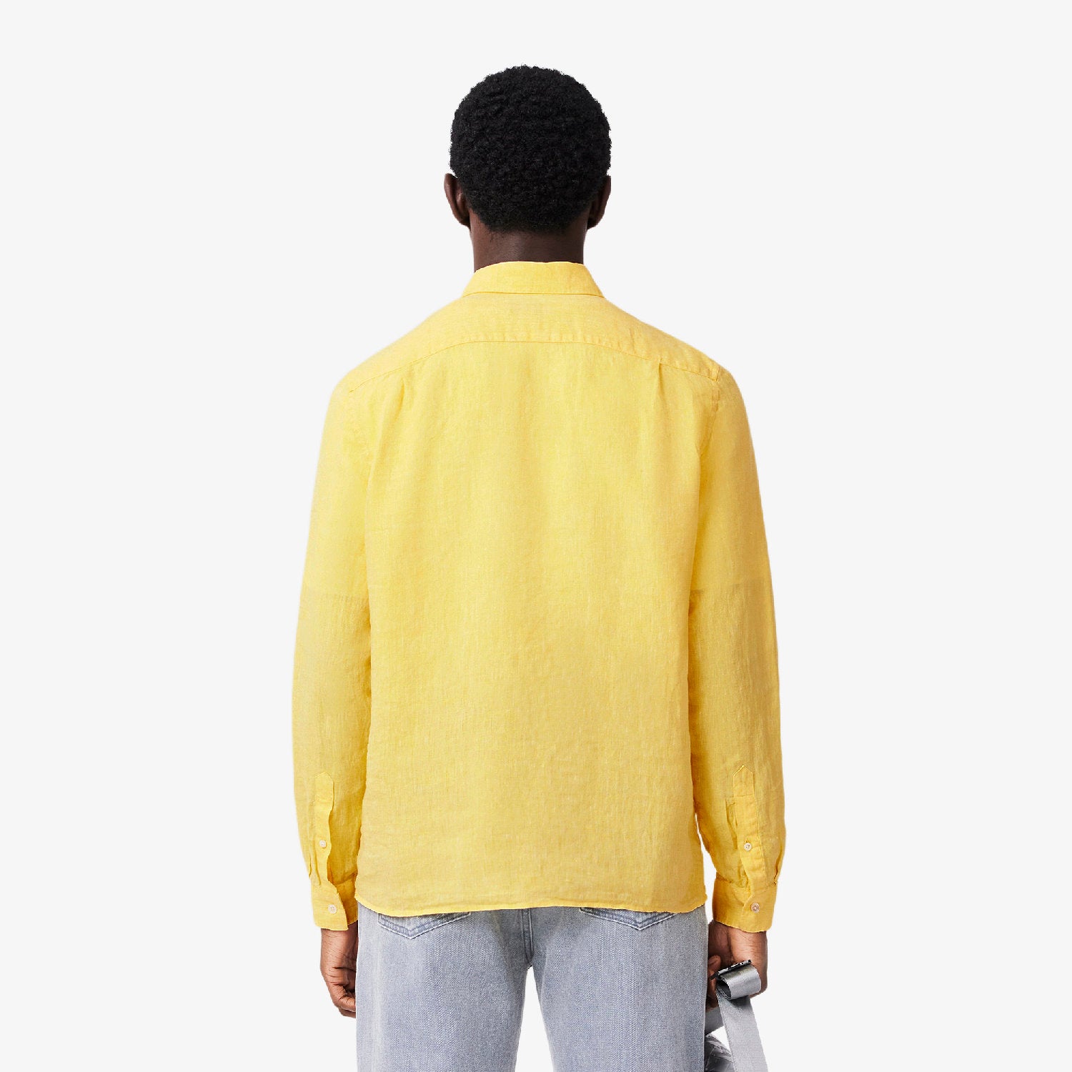 Linen pocket shirt - Yellow
