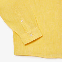Linen pocket shirt - Yellow