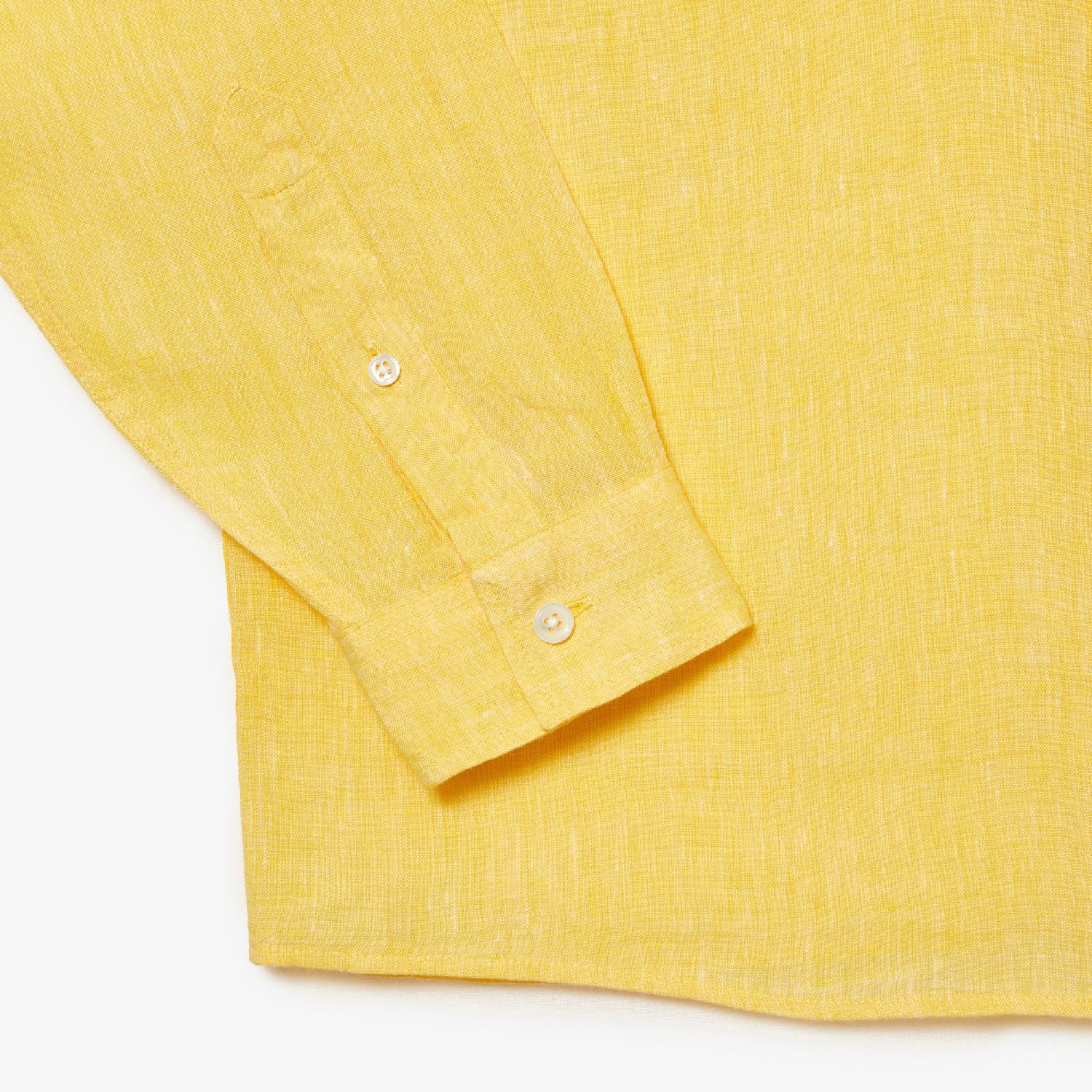 Linen pocket shirt - Yellow