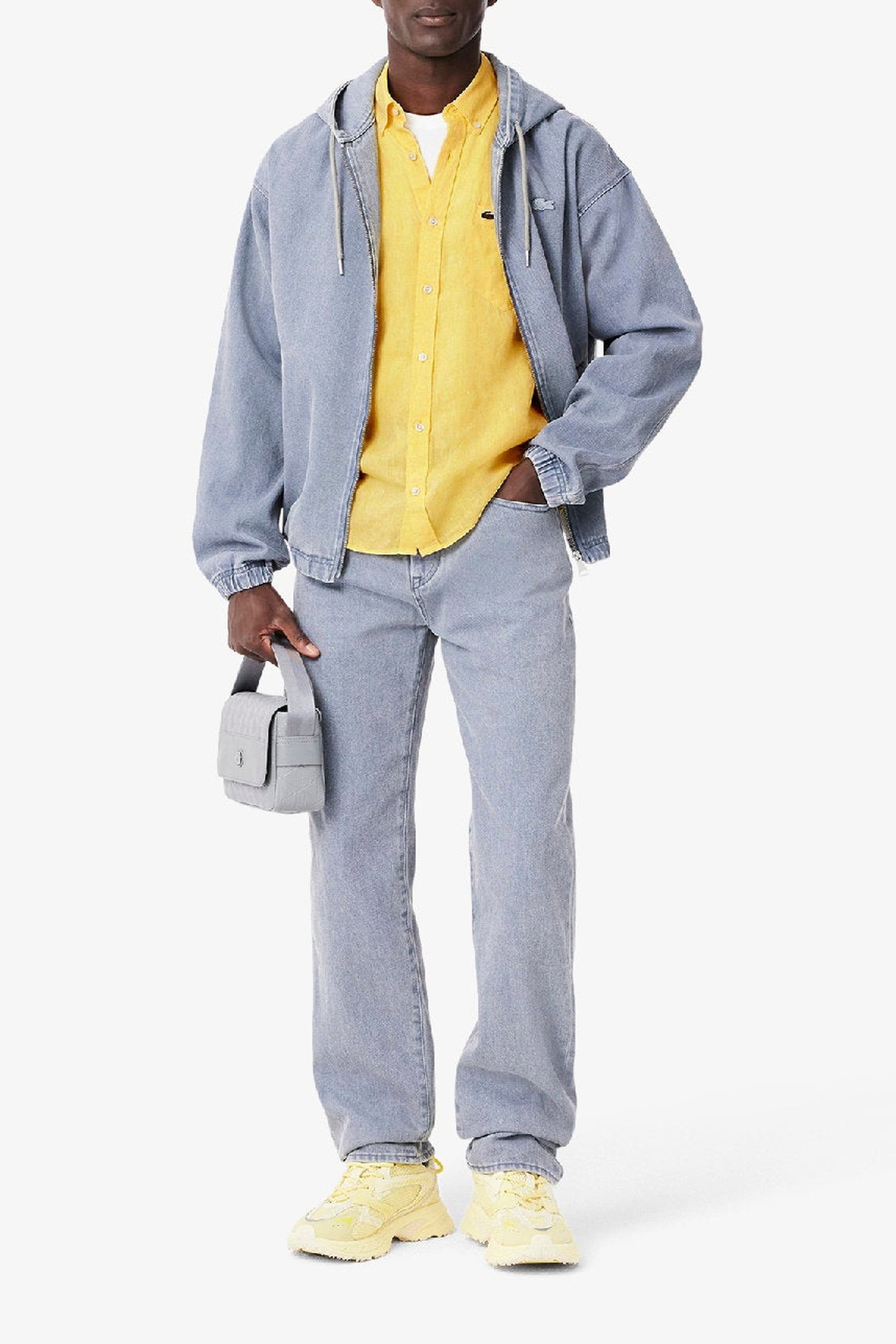 Linen pocket shirt - Yellow