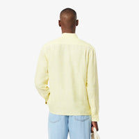 Chemise à rayures en lin - Jaune & Blanc