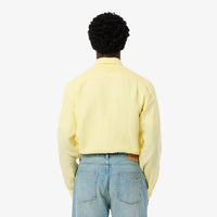 Chemise à rayures en lin - Jaune & Blanc