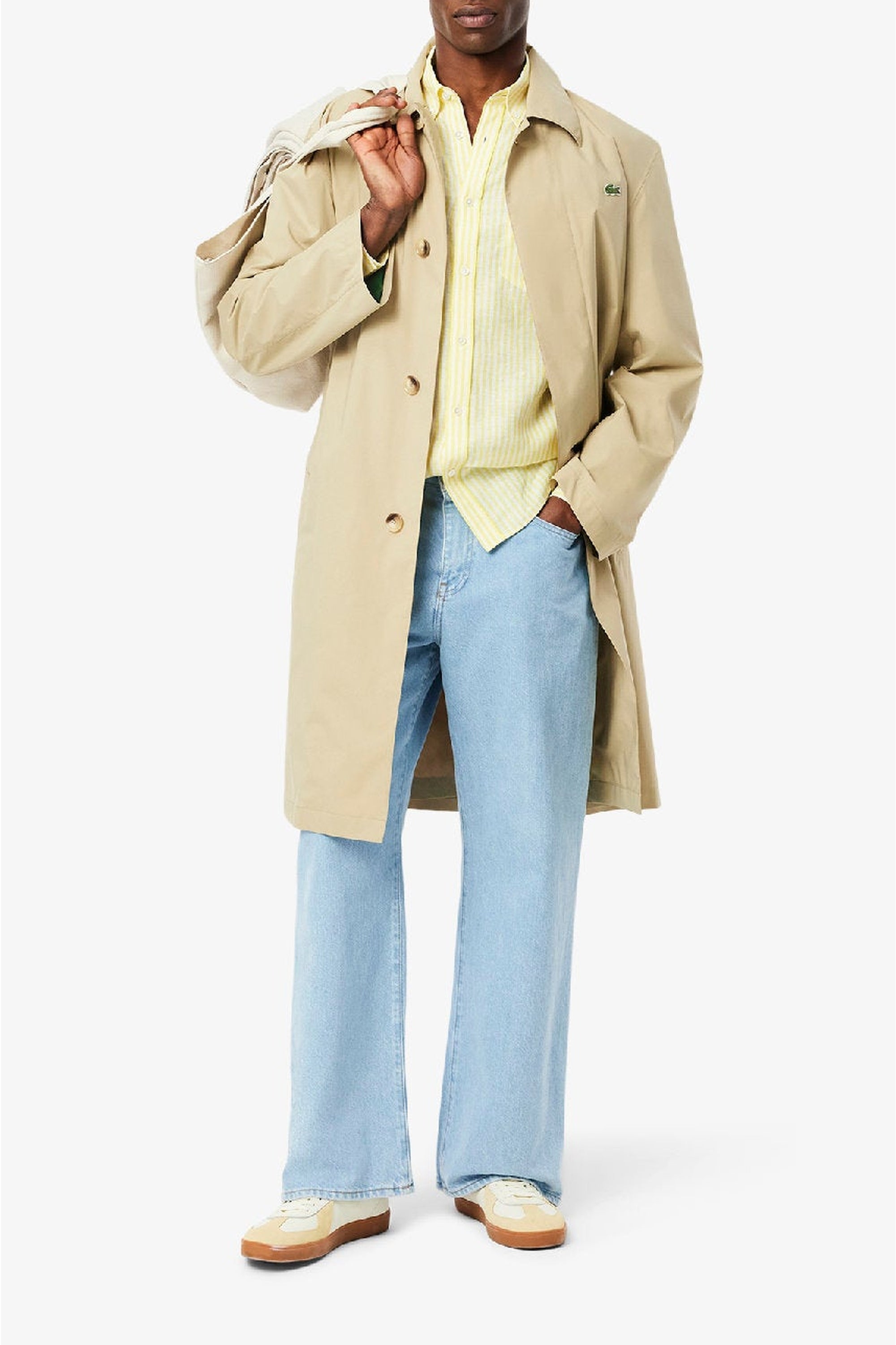 Chemise à rayures en lin - Jaune & Blanc