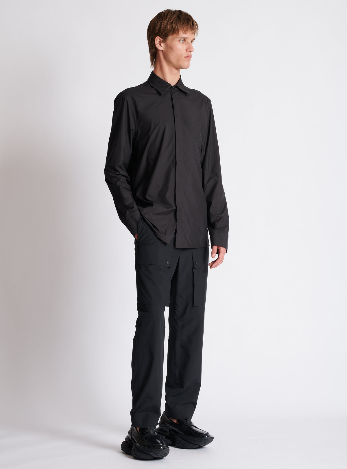 Chemise en nylon - Noir