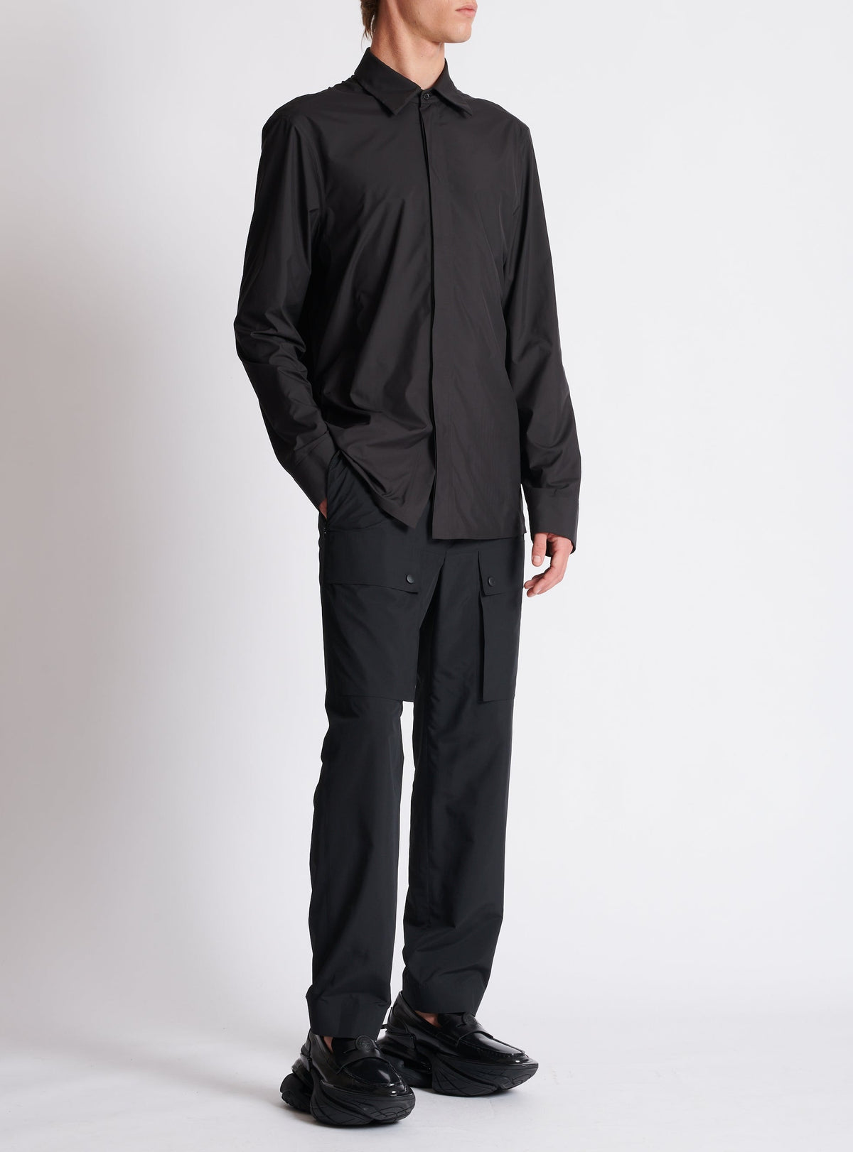 Chemise à manches longues - Noir
