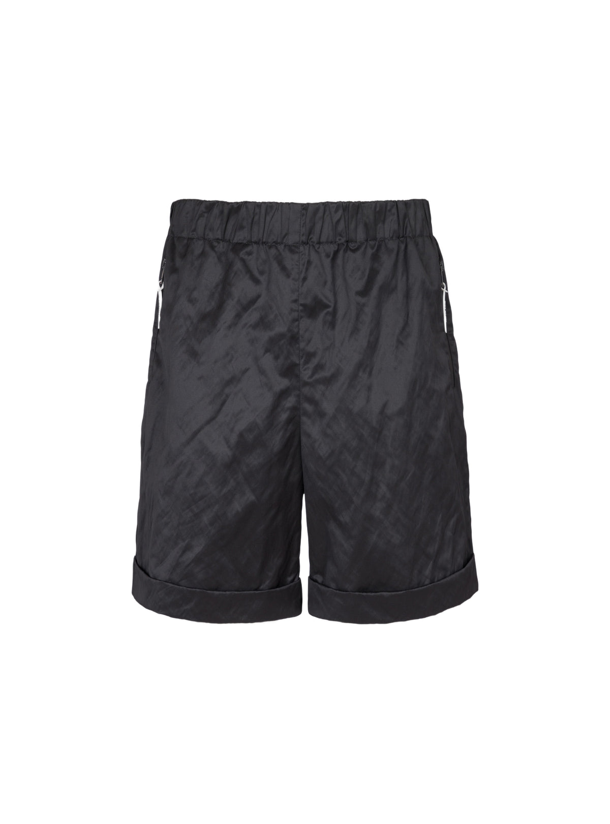 Cuffed Bermuda shorts - Black