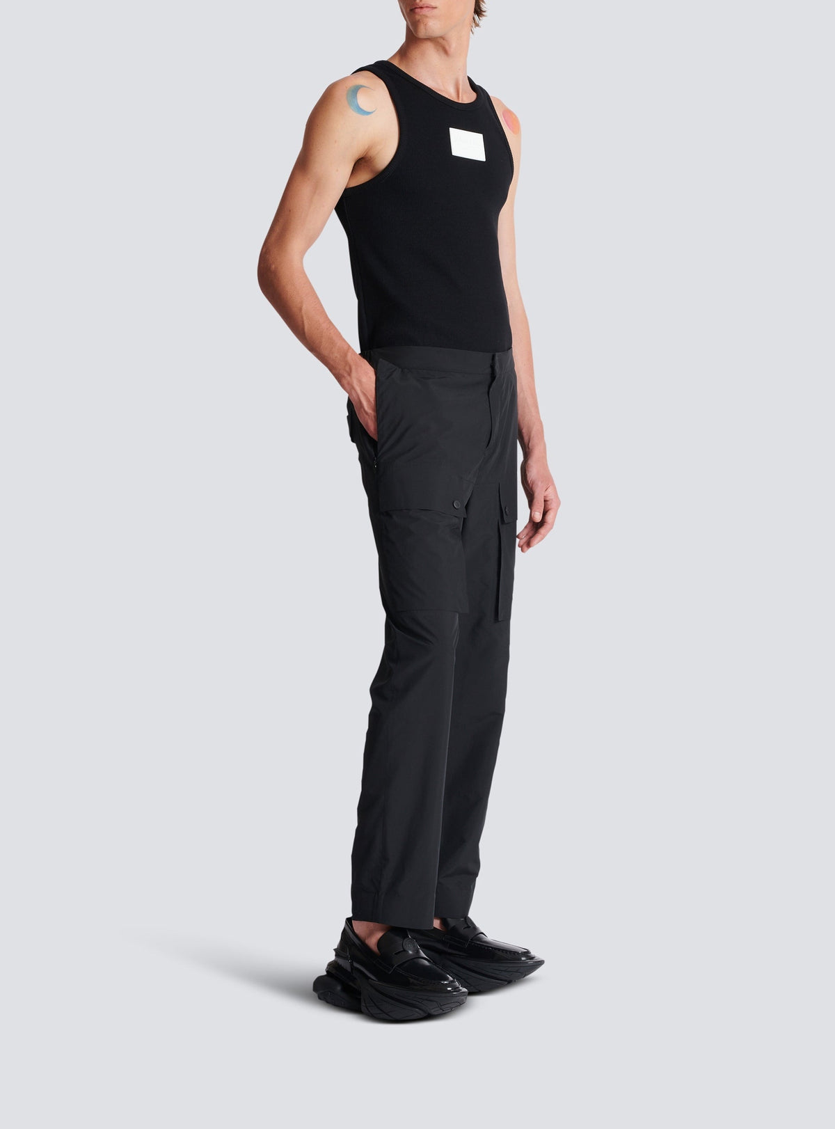 Pantalon cargo main lab - Noir