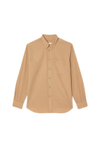 Chemise effet délavé en popeline - Sand