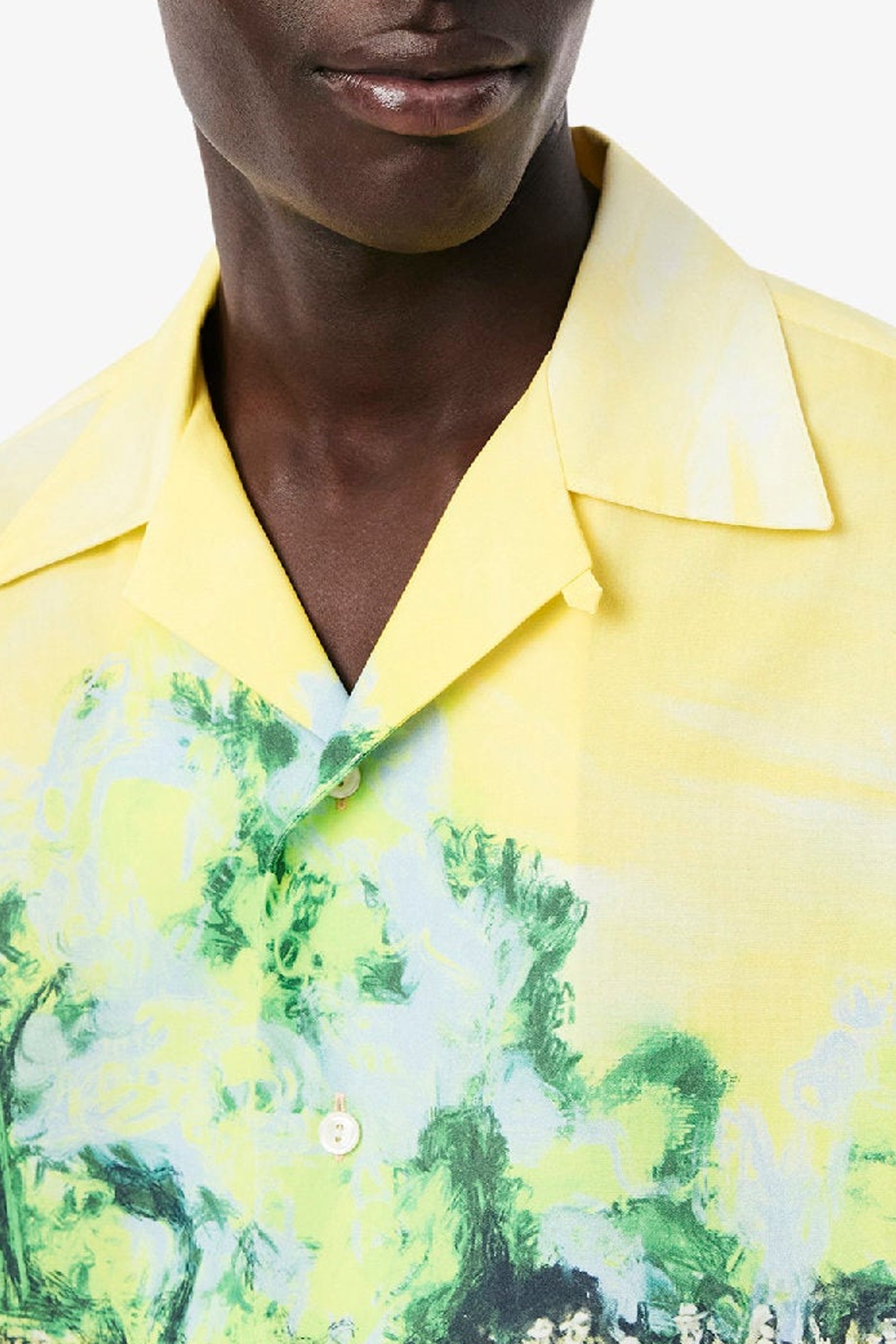 Chemise décontracté graphique - Jaune & Multicolor