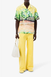 Chemise décontracté graphique - Jaune & Multicolor