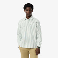 Chemise à manches longues - Vert & Blanc
