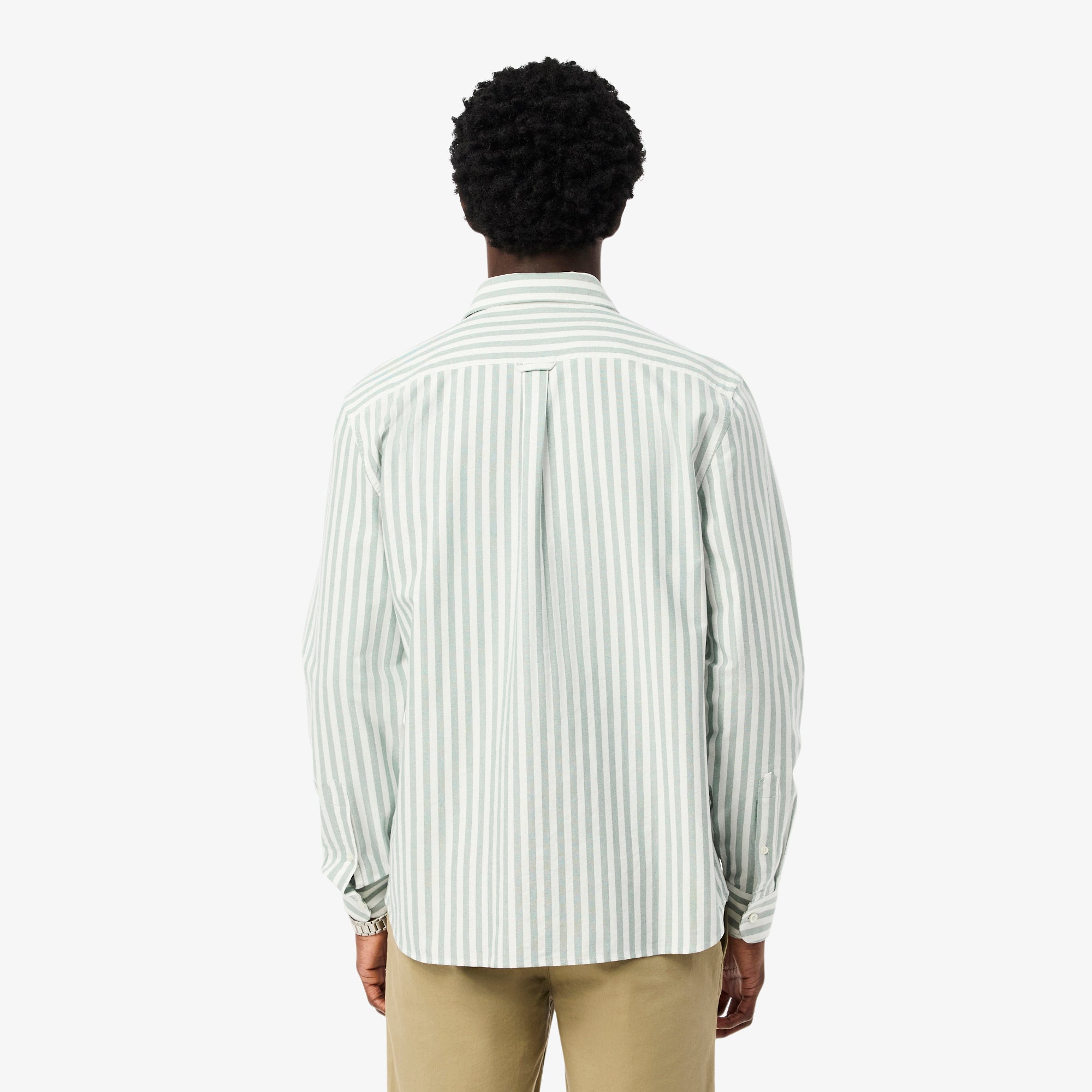 Chemise à manches longues - Vert & Blanc