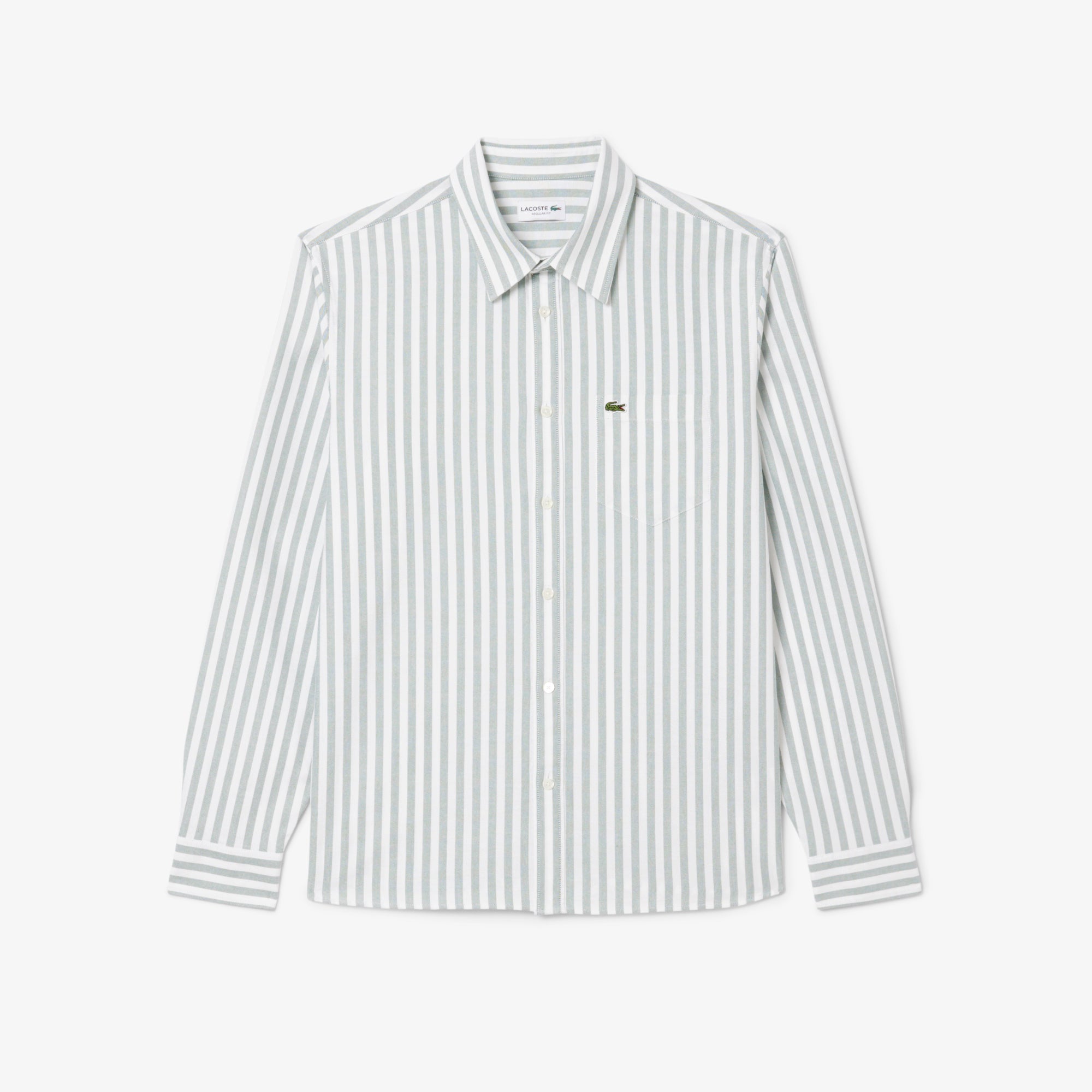Chemise à manches longues - Vert & Blanc
