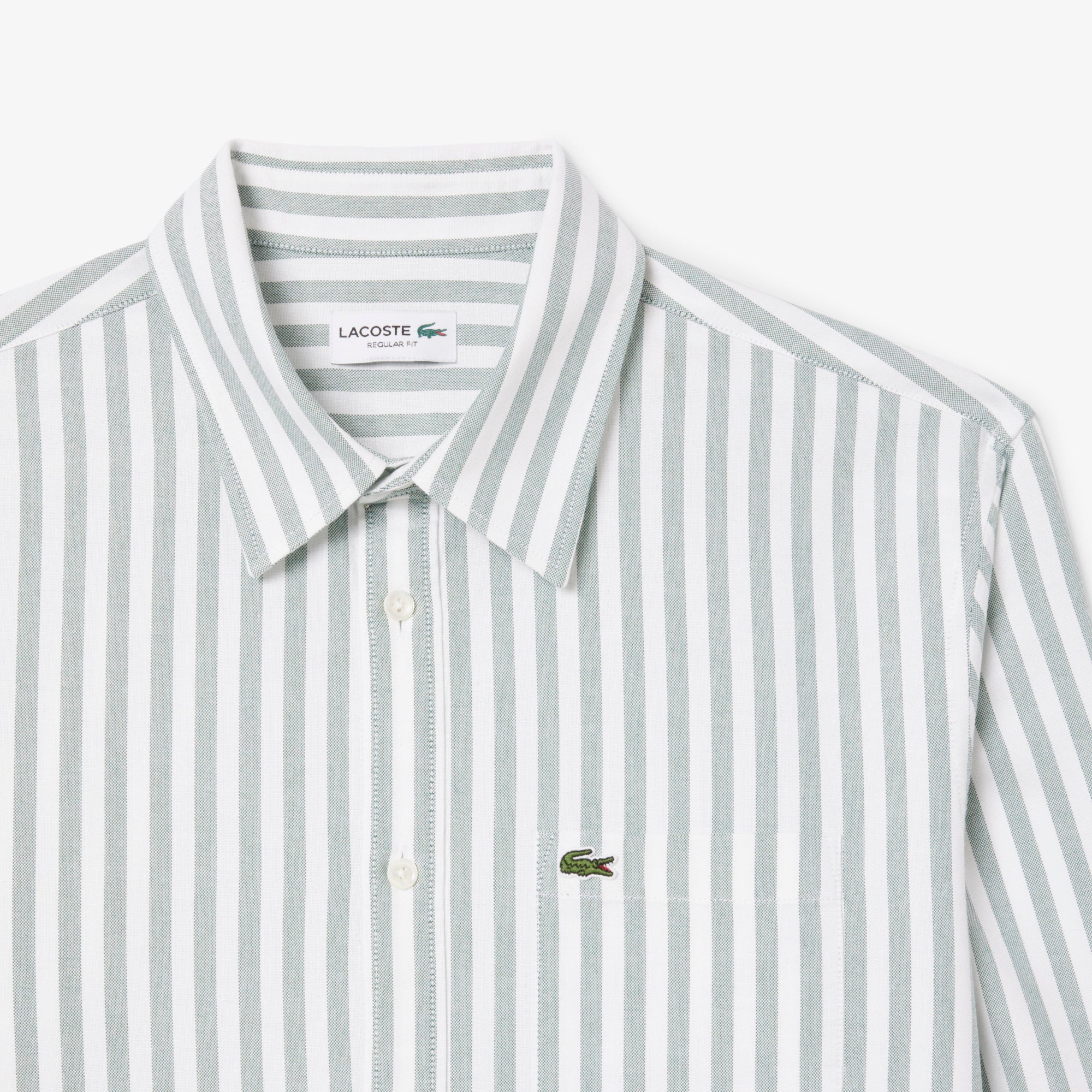 Chemise à manches longues - Vert & Blanc