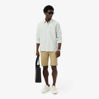 Chemise à manches longues - Vert & Blanc