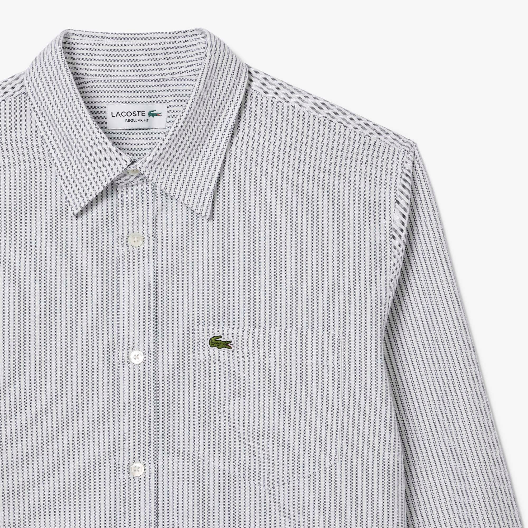 Chemise à manches longues - Marine & Blanc