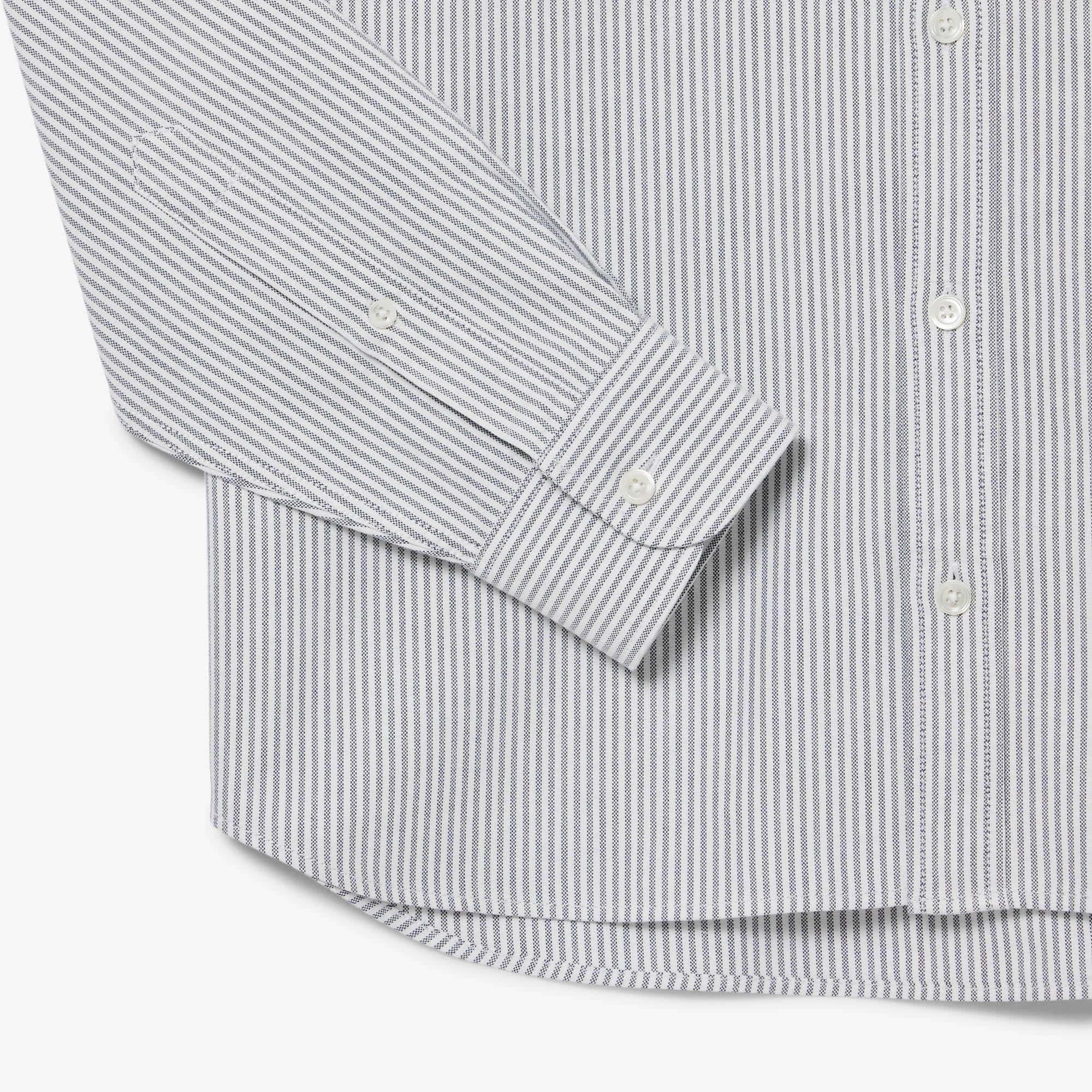 Chemise à manches longues - Marine & Blanc