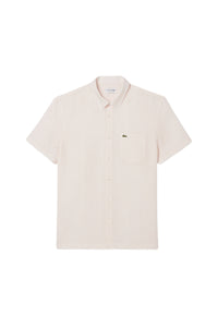 Chemise à manches courtes en lin - Blanc & Nidus