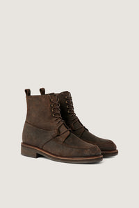 CHARBON _ Bottines Ralph en cuir - Charbon