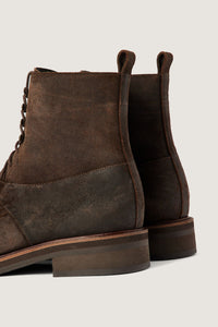 CHARBON _ Bottines Ralph en cuir - Charbon