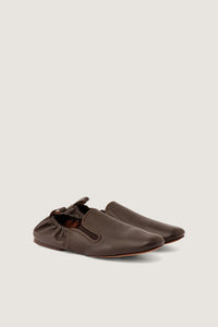 MARRON FONCE _ Mocassins Vana en cuir - Marron foncé