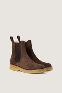 MARRON _ Bottines Wild en cuir - Marron