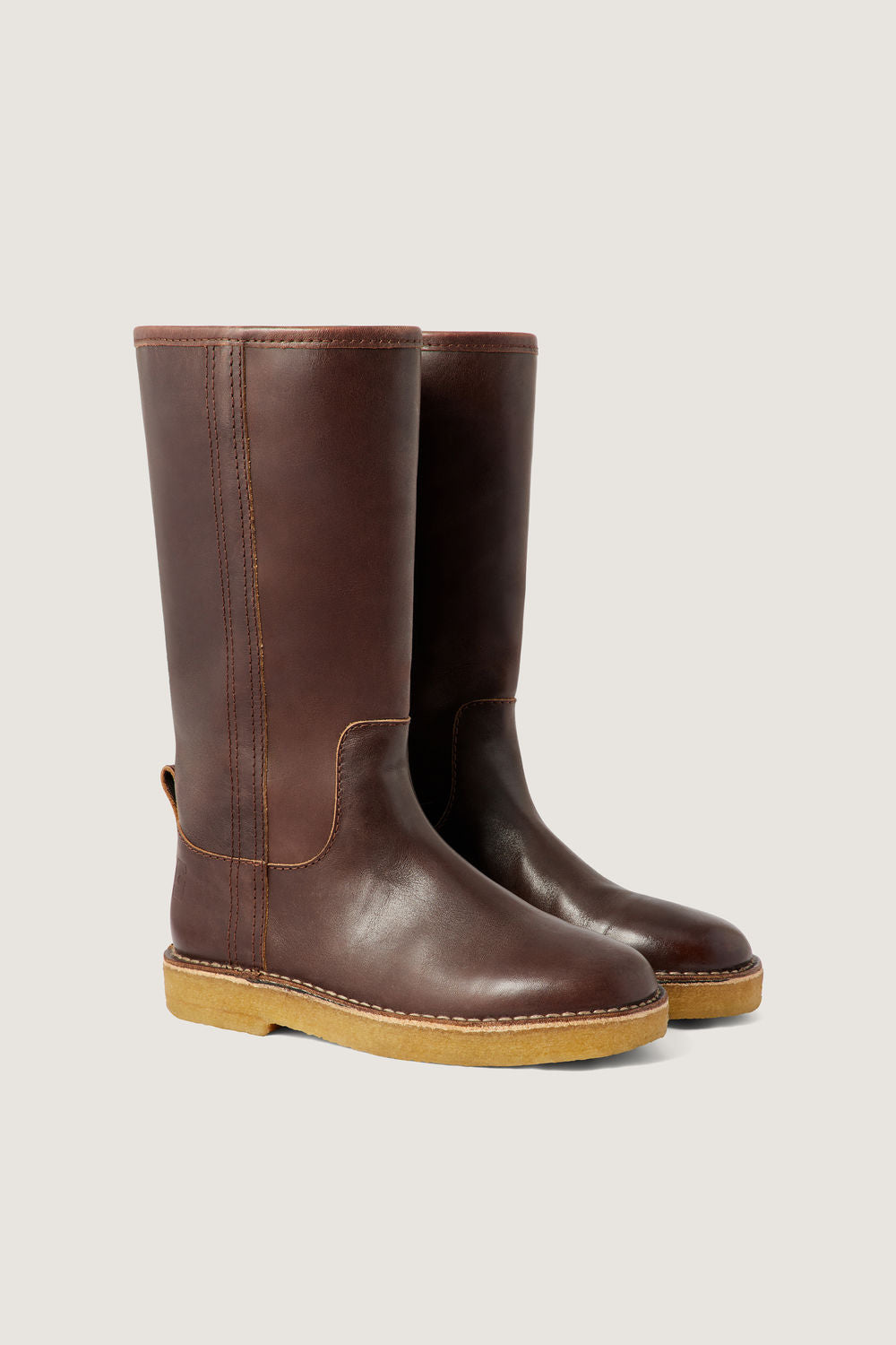 MARRON _ Bottes Sauvage en cuir - Marron