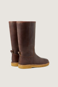 MARRON _ Bottes Sauvage en cuir - Marron