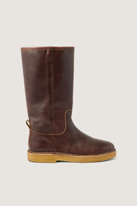 MARRON _ Bottes Sauvage en cuir - Marron