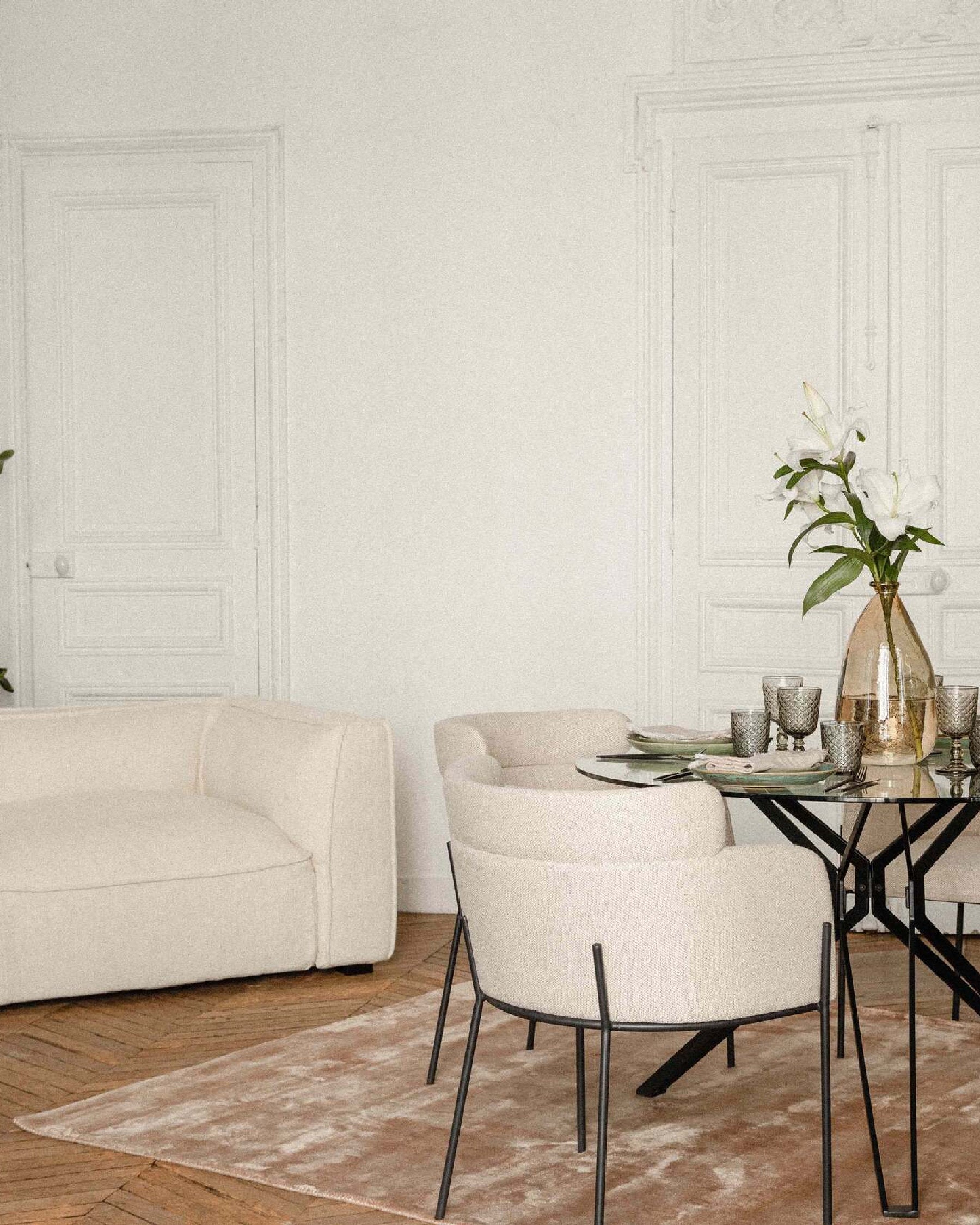 Chaise design Baron - Beige sable