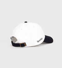 Casquette brodée en tissu - White