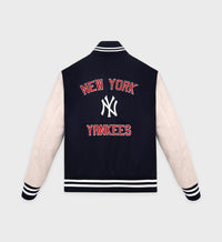 Homerun Wool Varsity Jacket - Navy & Cream