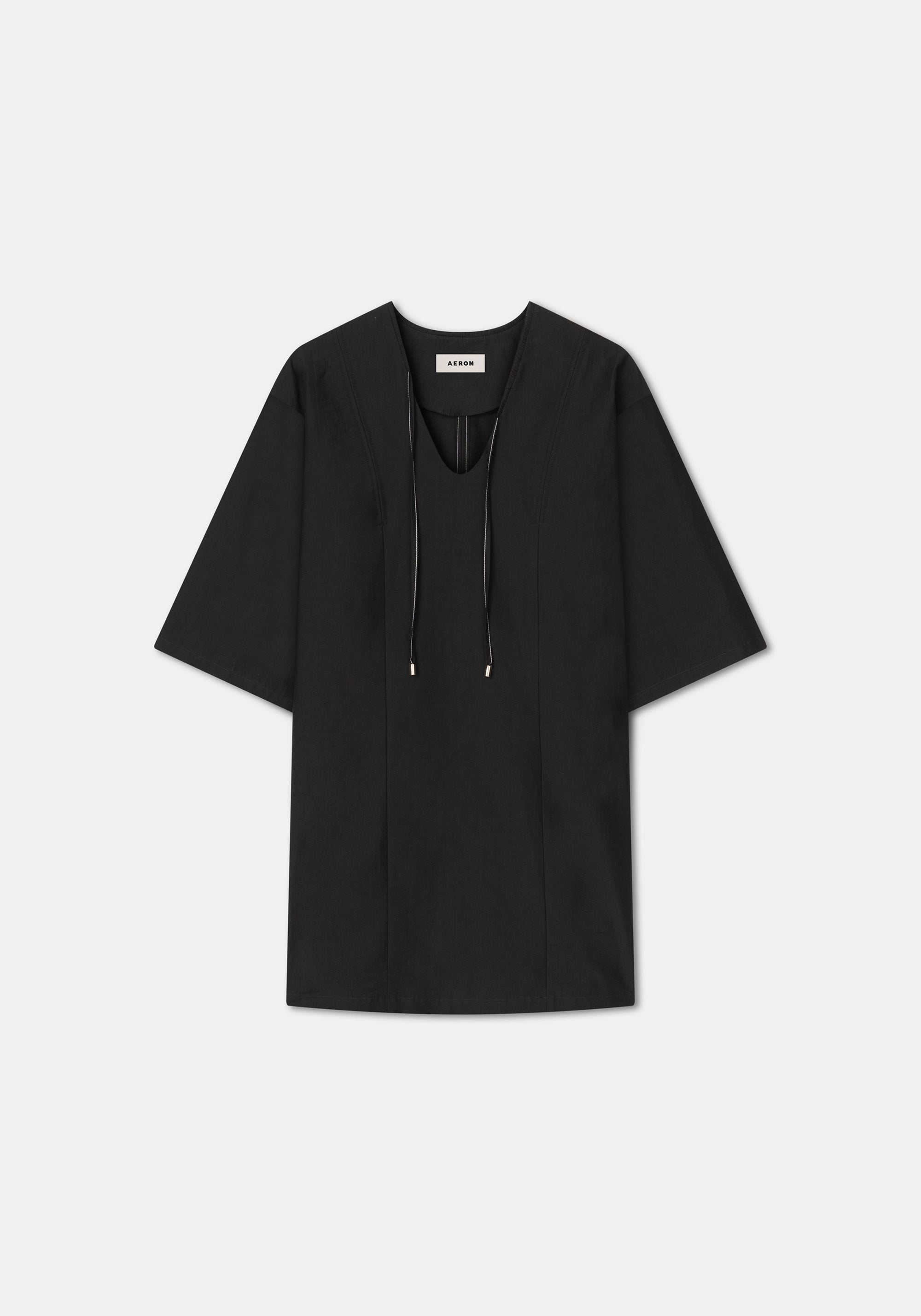 Robe midi Chapman à manches courtes - Black