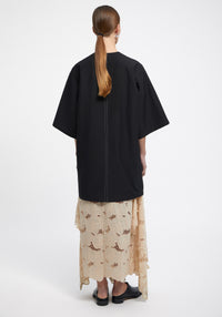 Robe midi Chapman à manches courtes - Black