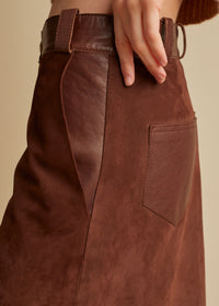 Jupe Charlene en cuir - Classic Brown