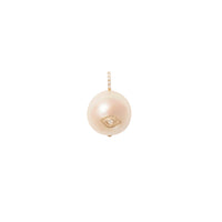 Charlie pendant in yellow gold set with a diamond - Perle & Diamant