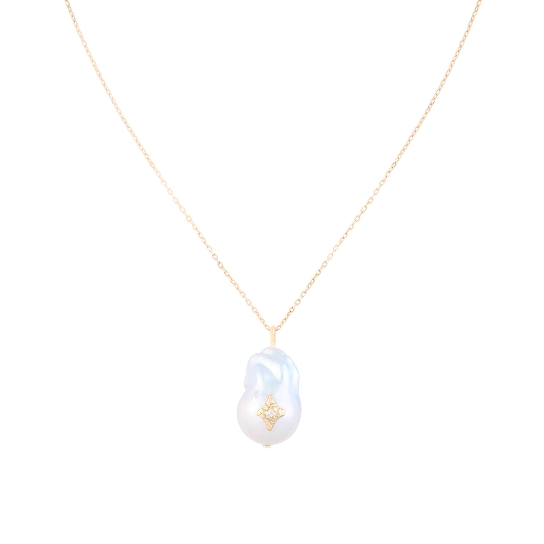 Collier Charlie en or jaune et or rose avec diamant - Diamant & Perle