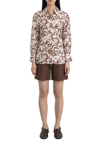 Chemise Chase en soie mélangée - Sienna