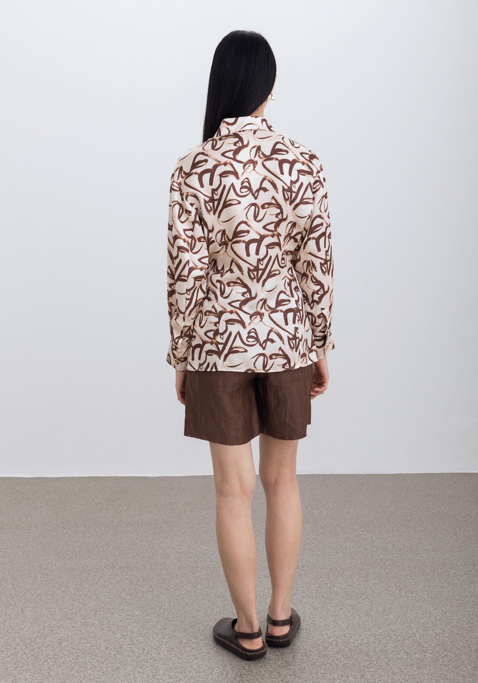 Chemise Chase en soie mélangée - Sienna