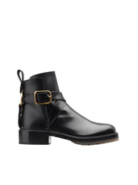 BASEPLUS_Black ANKLE BOOTS - Black